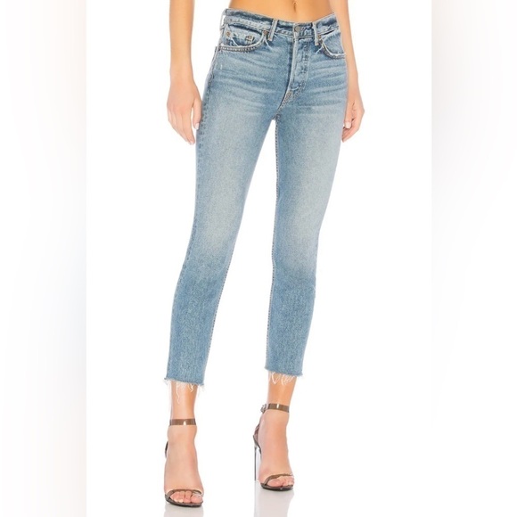 GRLFRND Karolina High-Rise Crop Jeans Size 26 - Picture 10 of 13